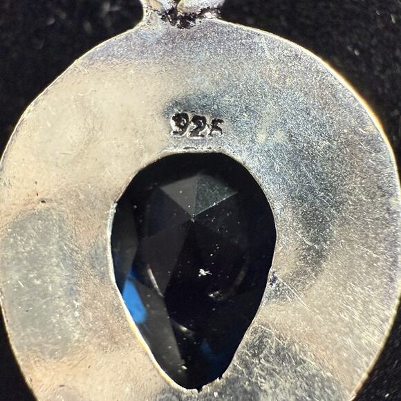 925 Sterling Silver Bracelet Blue Sapphire Gemstone Jewelry Handmade Chain 7.5” - Picture 4 of 5